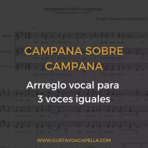 Arreglo vocal de campana sobre campana